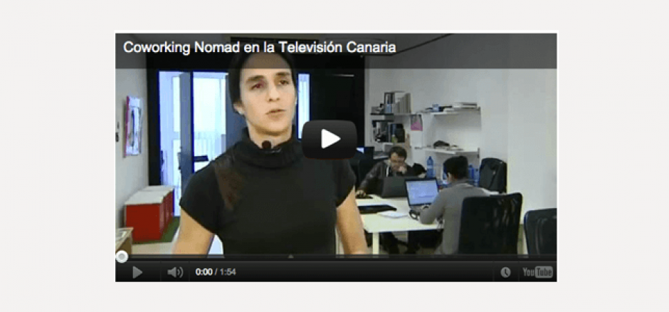 Coworking Nomad. Reportaje en el informativo de la Televisión Pública Canaria. 