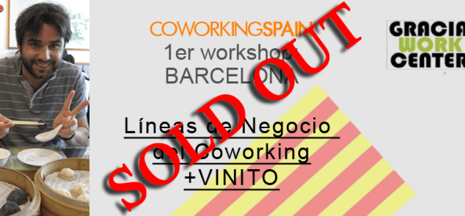 CoworkingSpain Workshop: Líneas de Negocio del Coworking + Vinito (BARCELONA). 20-Dic